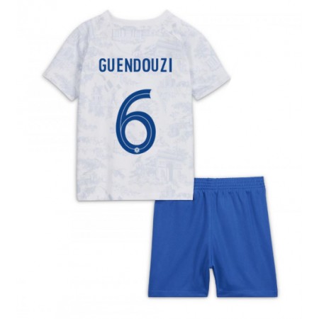 Jalkapallo Pelipaidat/Peliasut Ranska Matteo Guendouzi 6 Lasten Vieraspelipaita Mm-Kisat 2022 Jalkapallo Pelipaidat/Peliasut Ranska Matteo Guendouzi 6 Lasten Vieraspelipaita Mm-Kisat 2022